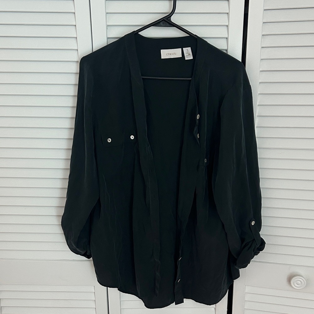 Chico's Black Blouse